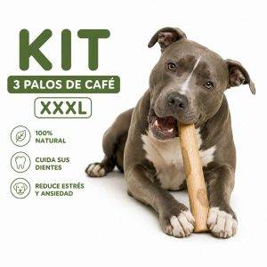 Palos de Café XXXL para Perros (Kit x3 con Envío Gratis) | Mordedor Natural Antiansiedad