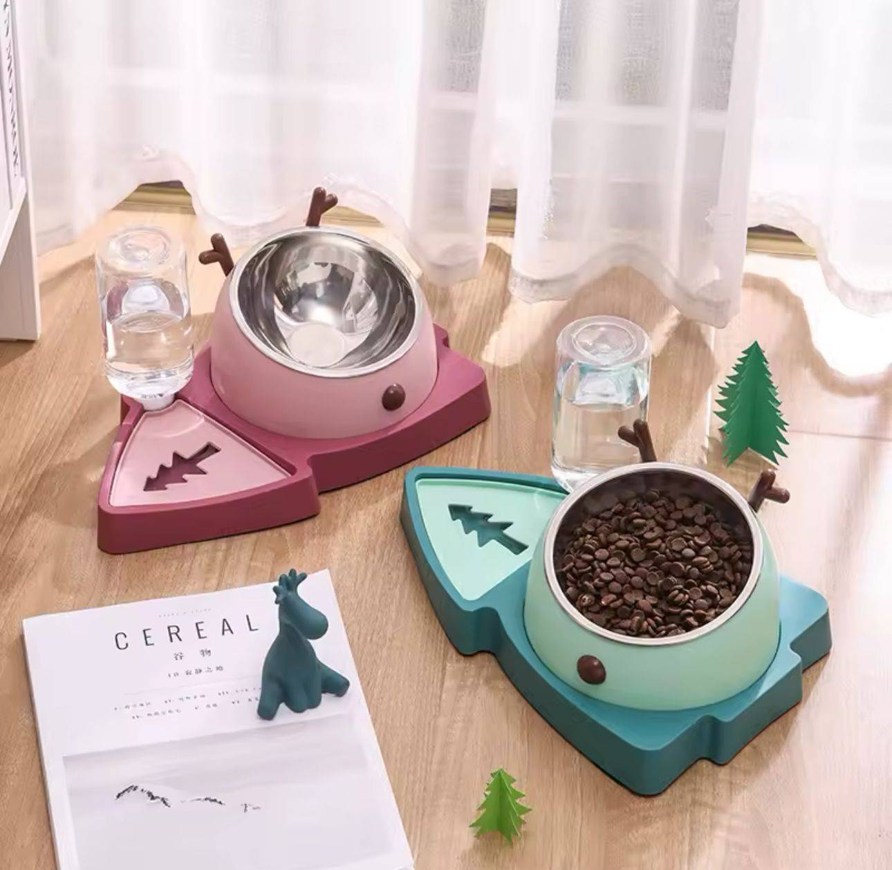 Comedero y Bebedero Doble Función