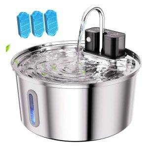 Fuente de Agua para Mascotas con Sensor | Bebedero Automático Recargable 3.2L