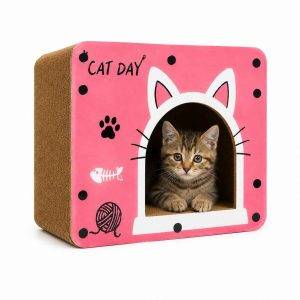 Rascador de Cartón Corrugado para Gatos | Rascador Cuadrado para Afilar Uñas