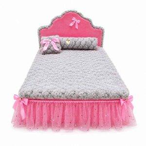 Cama para Perros y Gatos con Base Romana | Cama Cómoda con Espaldar