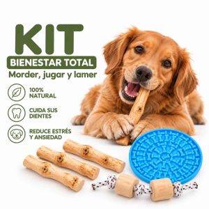 Kit Bienestar Total para Perros (Envío Gratis) | Morder, Jugar y Lamer